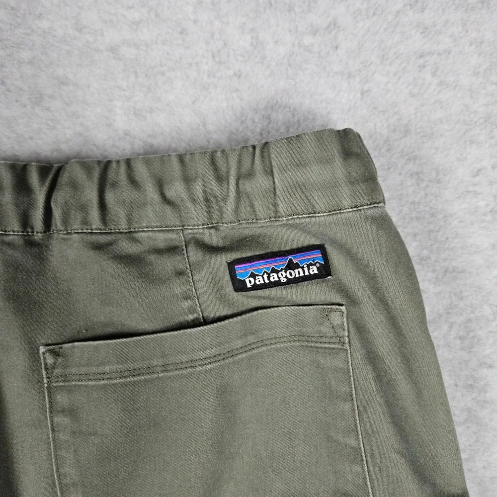 Patagonia (Men's XL) Green Traveler Twill Joggers Mahnya GI Cotton Hiking Pants
